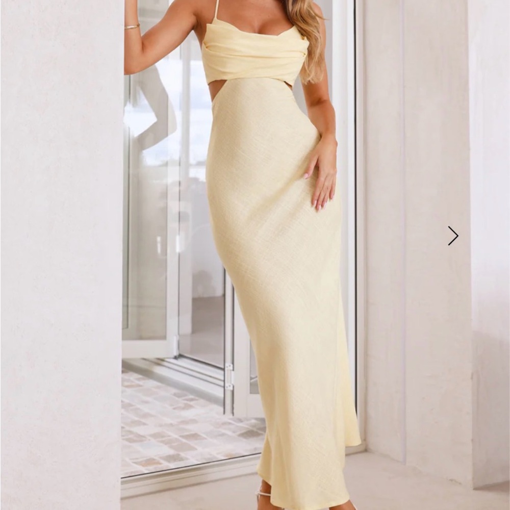 Hello Molly Yellow Maxi Dress